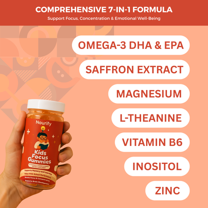 Nourify - Gomitas para la concentración infantil