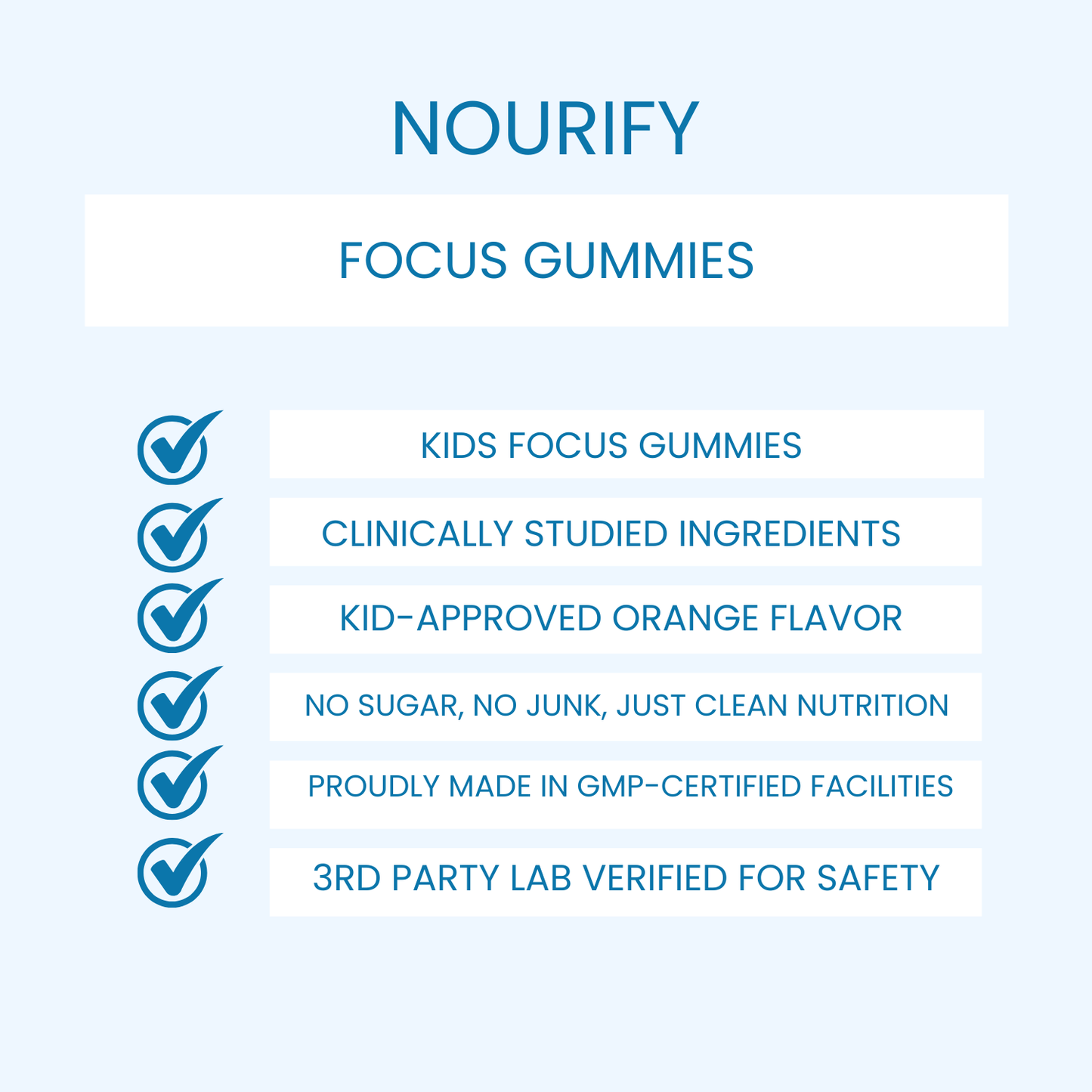 Nourify - Gomitas para la concentración infantil